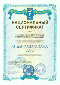 Лидер Казахстана 2013